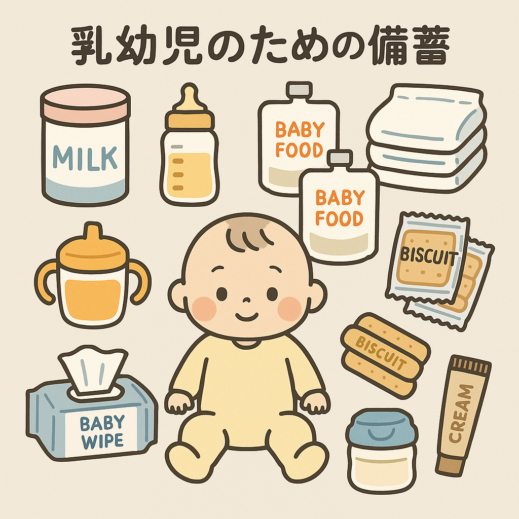 乳幼児のための備蓄